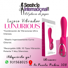  INTENSO VIBRADOR RECARGABLE LUXURIOUS SEXSHOP PTE PIEDRA 931568025